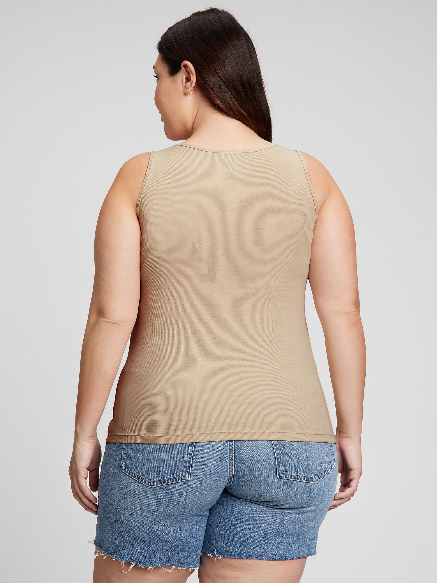 Print Ribbed Gap Logo Tank Top Gap Factory