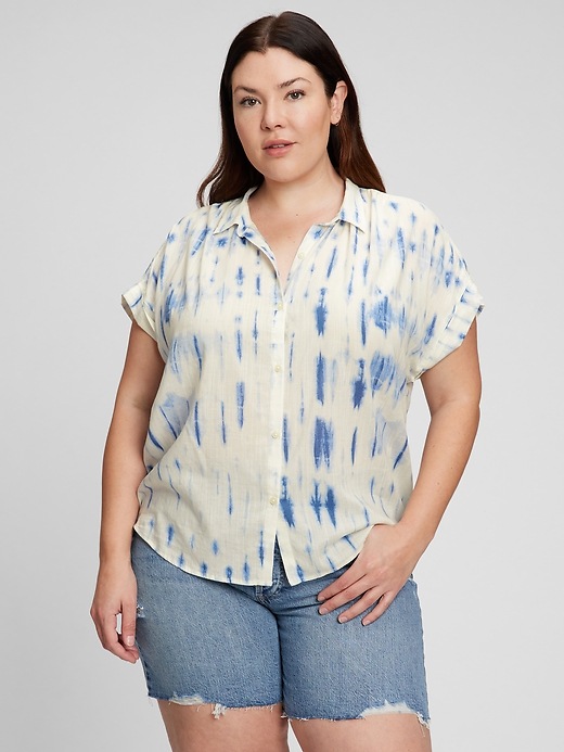 Image number 1 showing, Cotton-Rayon Shirt