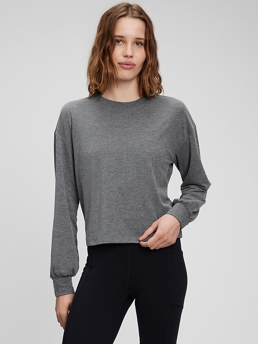 View large product image 1 of 1. GapFit Long Sleeve T-Shirt