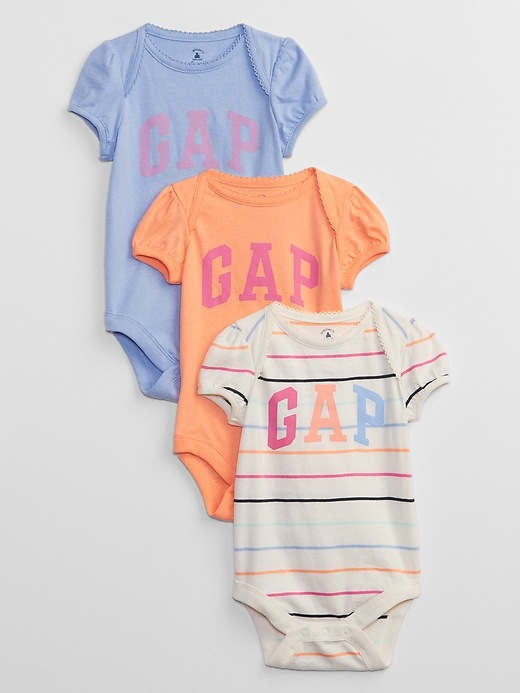 View large product image 1 of 1. Baby Gap Logo Bodysuit (3-Pack)