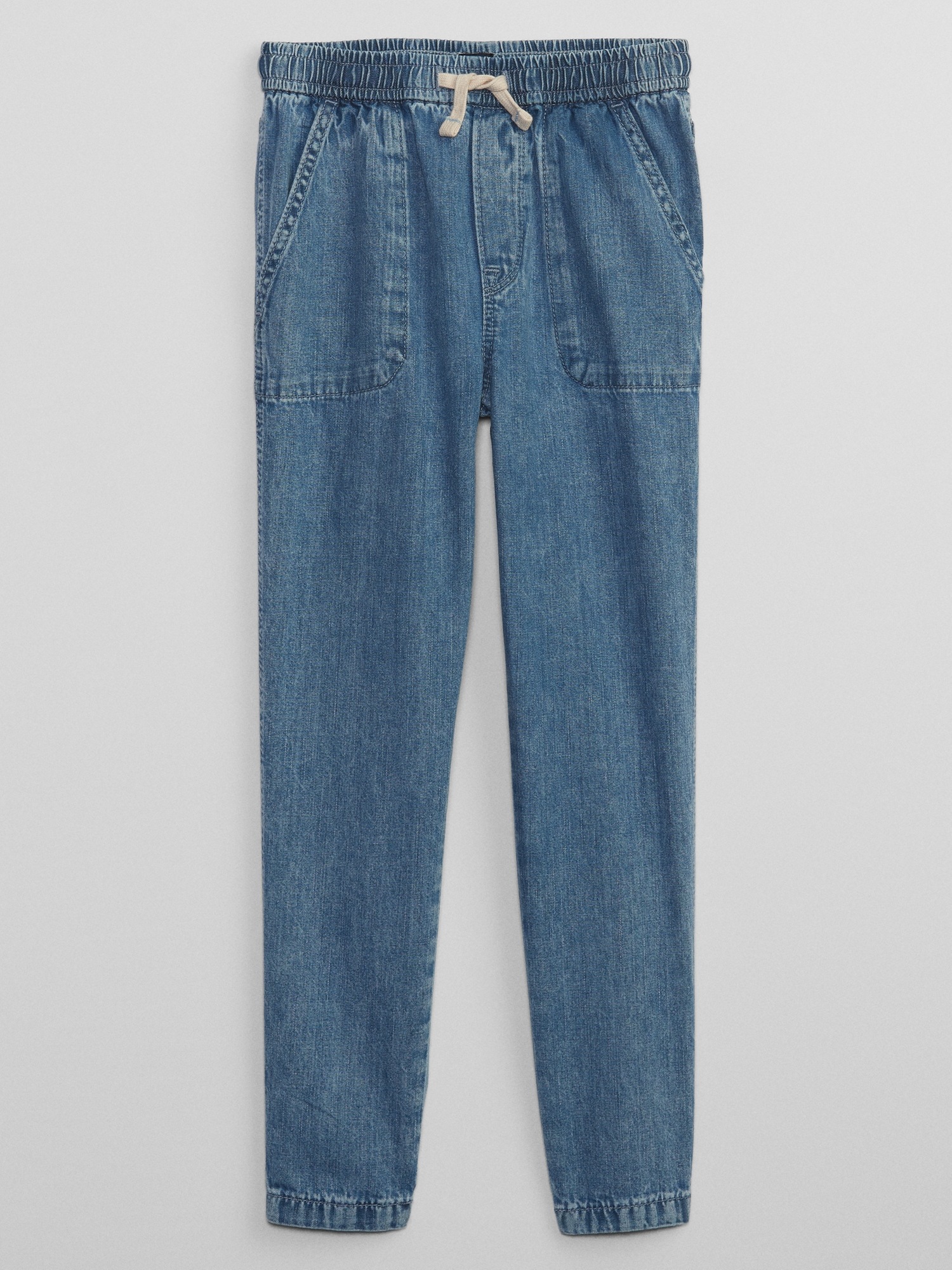 pull on denim joggers