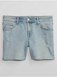 5" Distressed Denim Shorts with Washwell