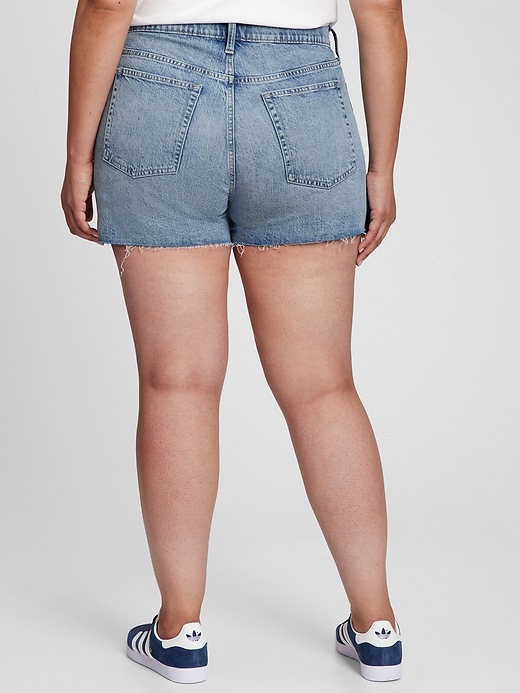 Image number 2 showing, 3.5" High Rise Cheeky Denim Shorts with Washwell