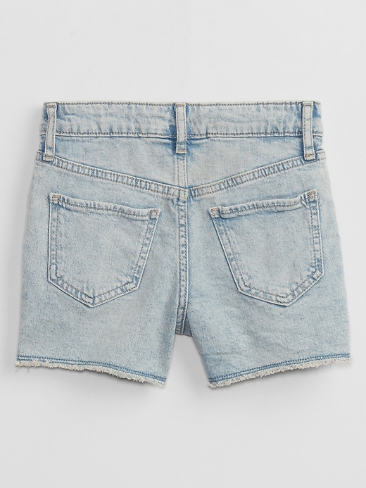 View large product image 2 of 5. Kids High Rise Denim Shorts with Washwell