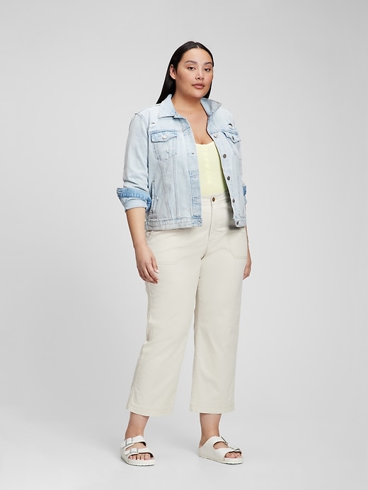 Image number 1 showing, High Rise Girlfriend Utility Khakis with Washwell