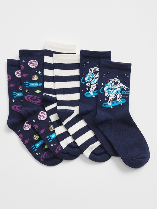 Kids Space Crew Socks (3-Pack)