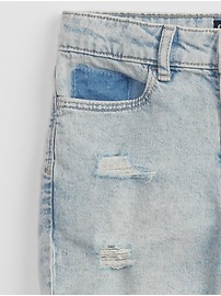 View large product image 3 of 5. Kids High Rise Denim Shorts with Washwell