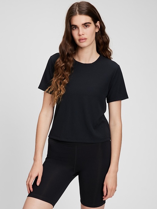 Gap Factory Women's GapFit Ribbed CoolDry Crewneck T-Shirt (various)