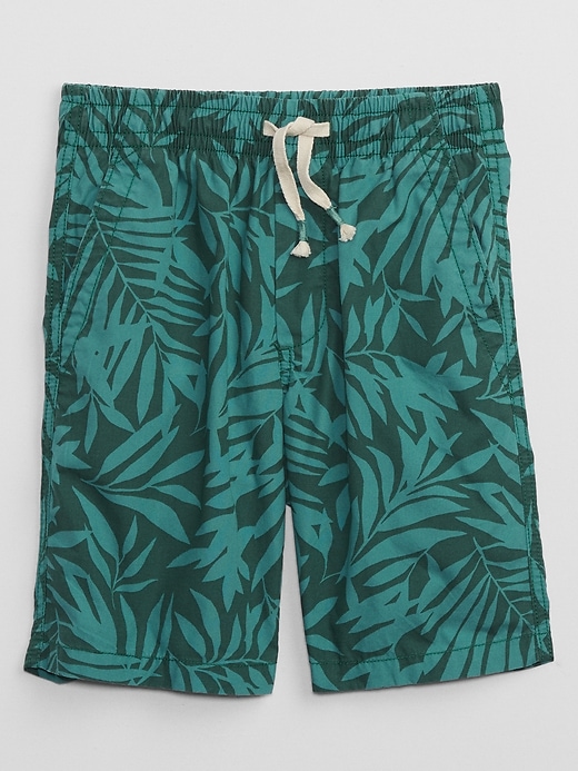 View large product image 1 of 1. Kids Poplin Pull-On Shorts