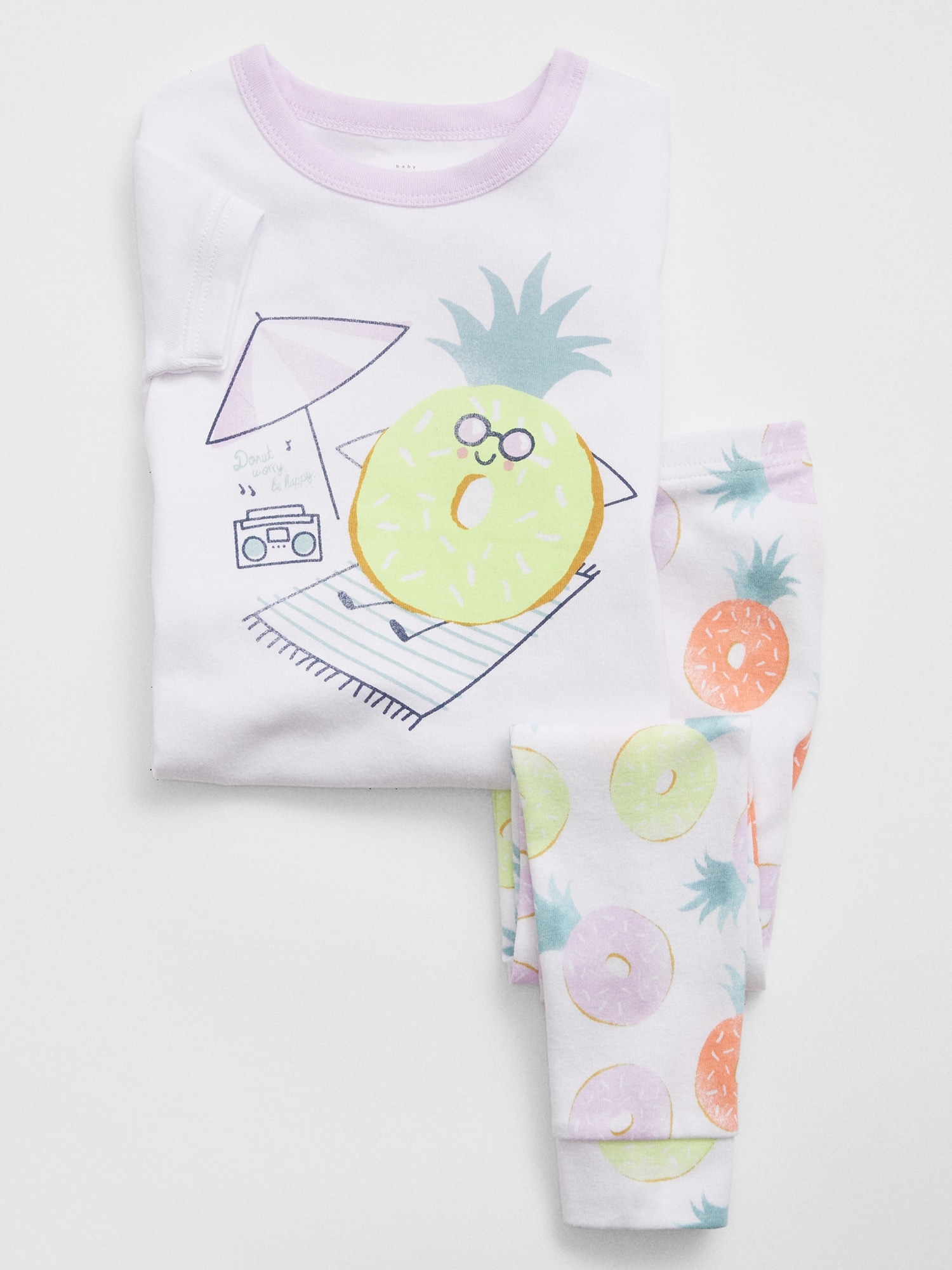 babyGap 100% Organic Cotton Donut PJ Set