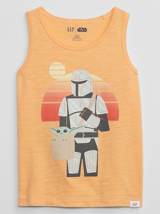 View large product image 1 of 1. babyGap &#124 Star Wars&#153 The Mandalorian Graphic Tank Top