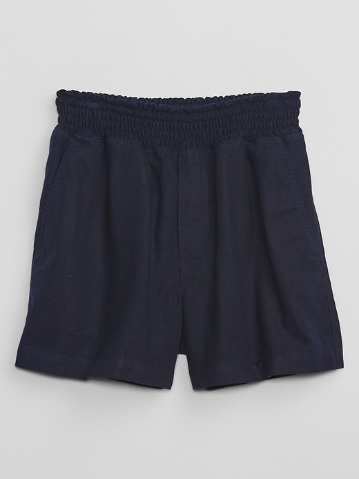 Image number 3 showing, 4" Smocked Paperbag Shorts
