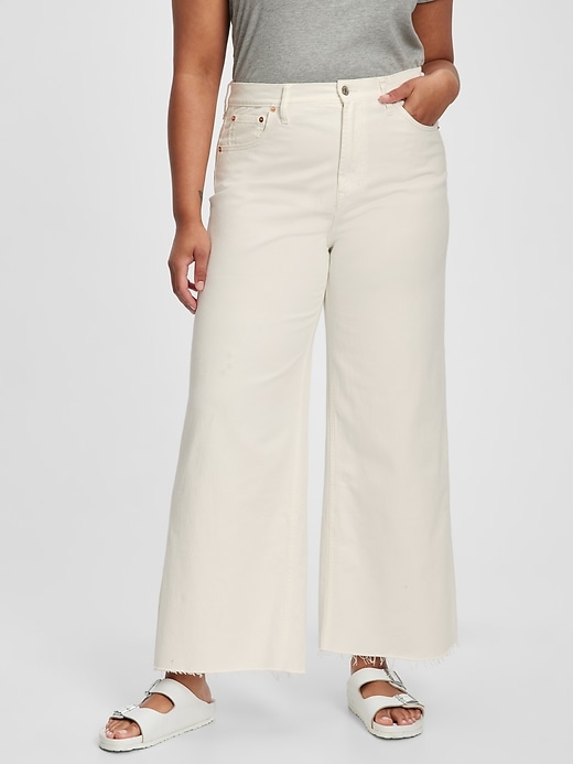 Image number 3 showing, High Rise Wide-Leg Jeans