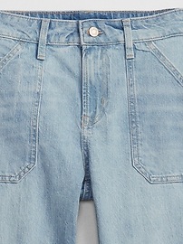 Mid Rise Utility Universal Slim Boyfriend Jeans with Washwell