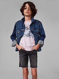Kids Pull-On Denim Shorts with Washwell