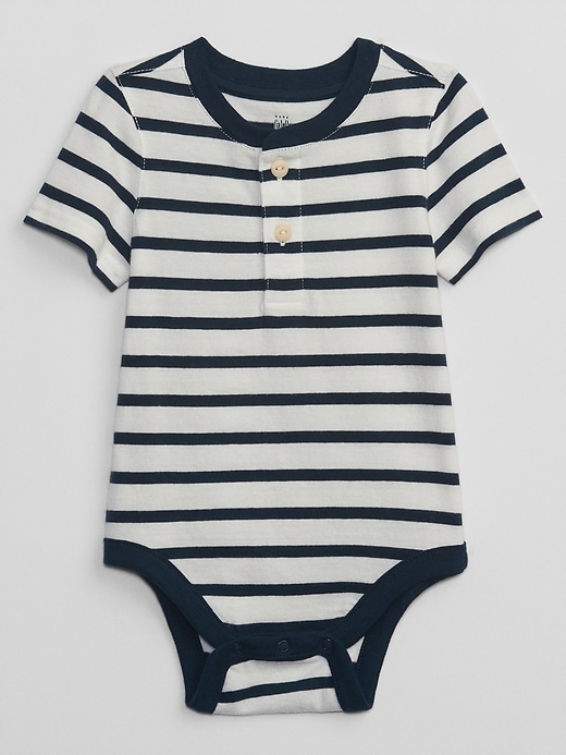 Baby Henley Stripe Bodysuit