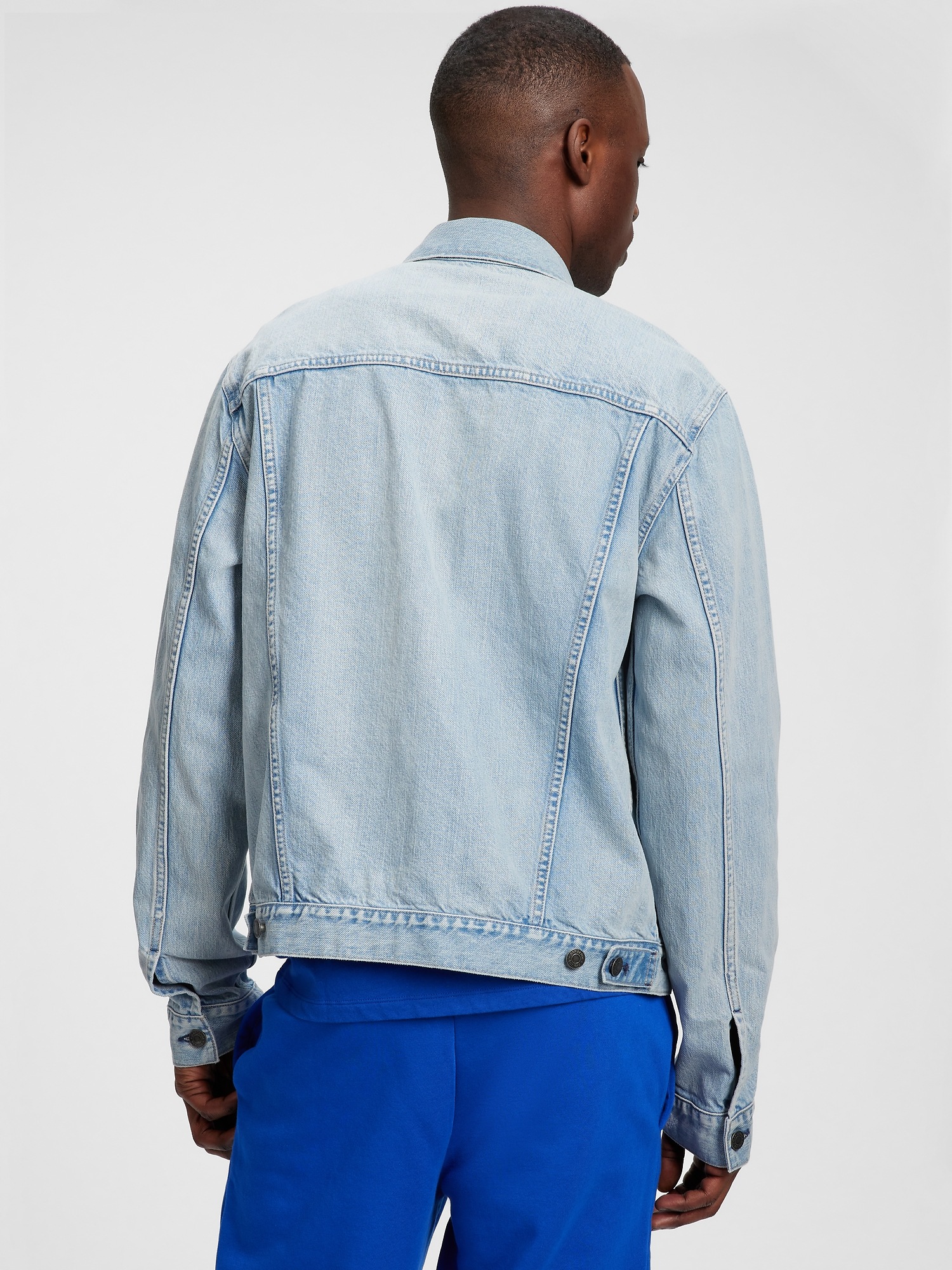 Distressed Icon Denim Jacket with 