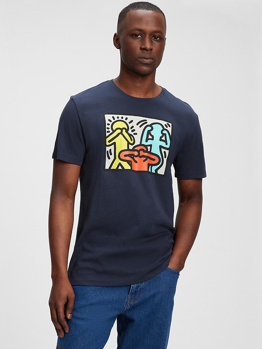 Image number 1 showing, Keith Haring Graphic T-Shirt