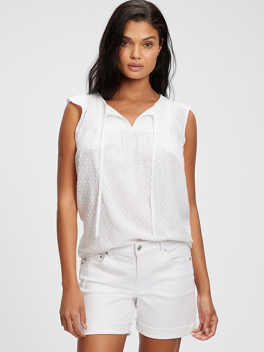 Image number 1 showing, Sleeveless Rayon Top