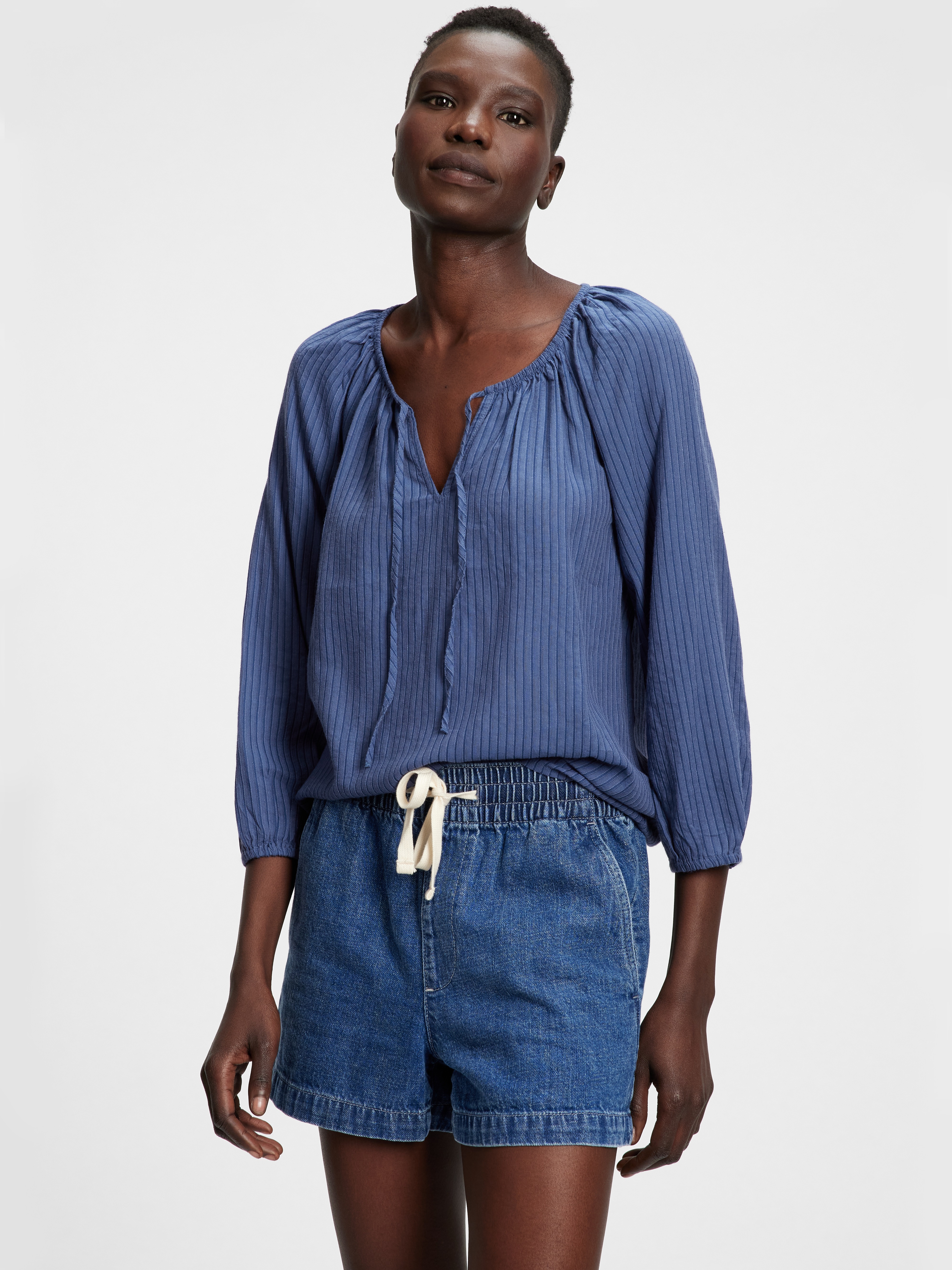 Three-Quarter Sleeve Top | Gap Factory