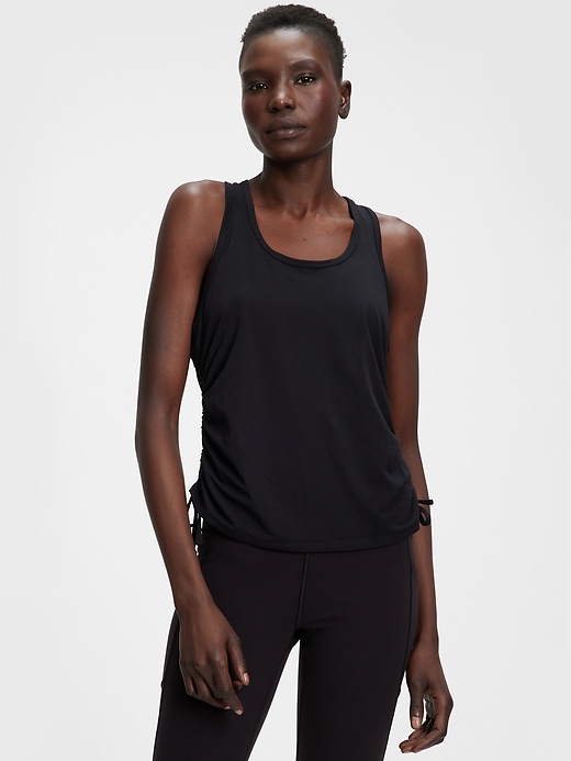 Image number 1 showing, GapFit CoolDry Side-Tie Tank Top