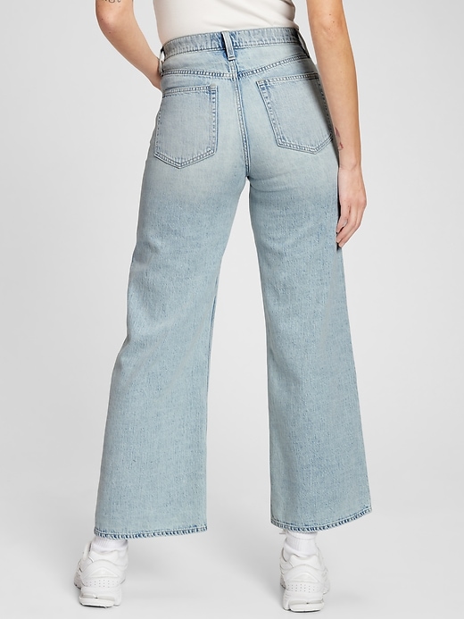 Image number 2 showing, High Rise Wide-Leg Jeans