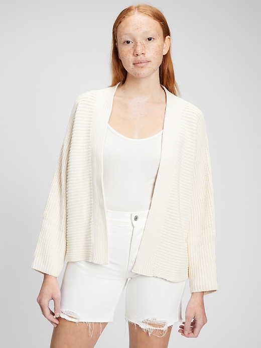 Image number 7 showing, Textured Open-Front Cardigan