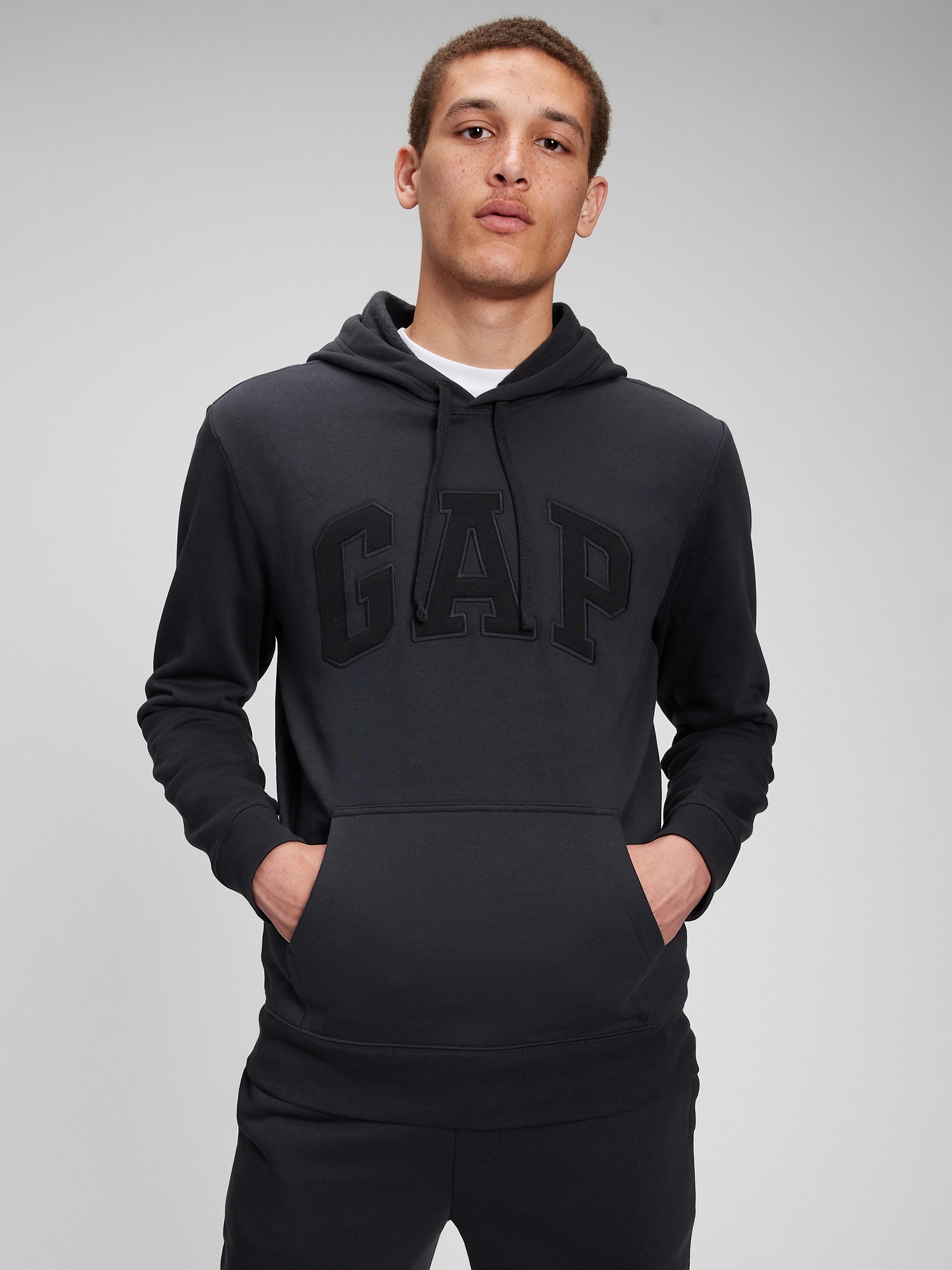 logo hooded sweatshirt