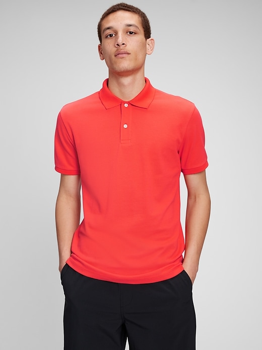 Image number 1 showing, Stretch Pique Polo