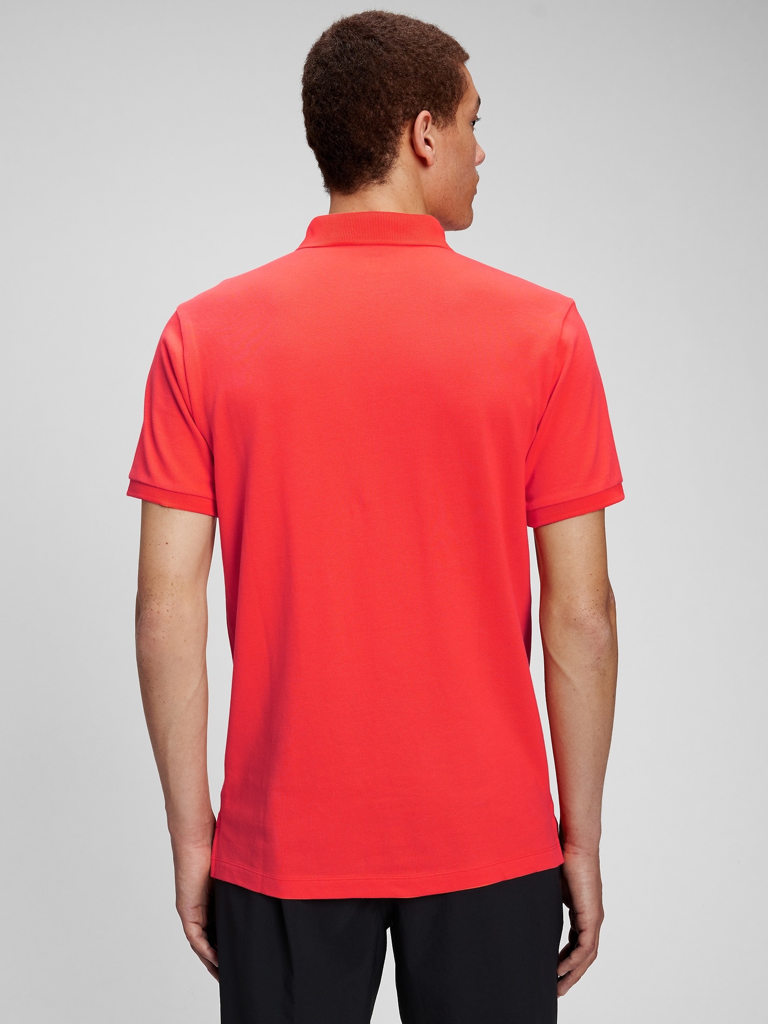 gap stretch pique polo