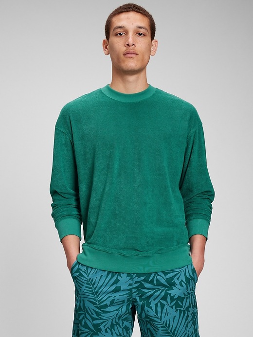 Towel Terry Sweatshirt Gap Factory