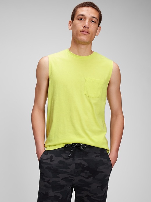 View large product image 1 of 1. Sleeveless T-Shirt