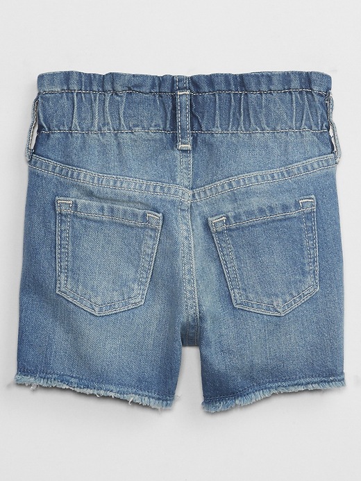 Toddler Mom-Jean Shorts with Washwell