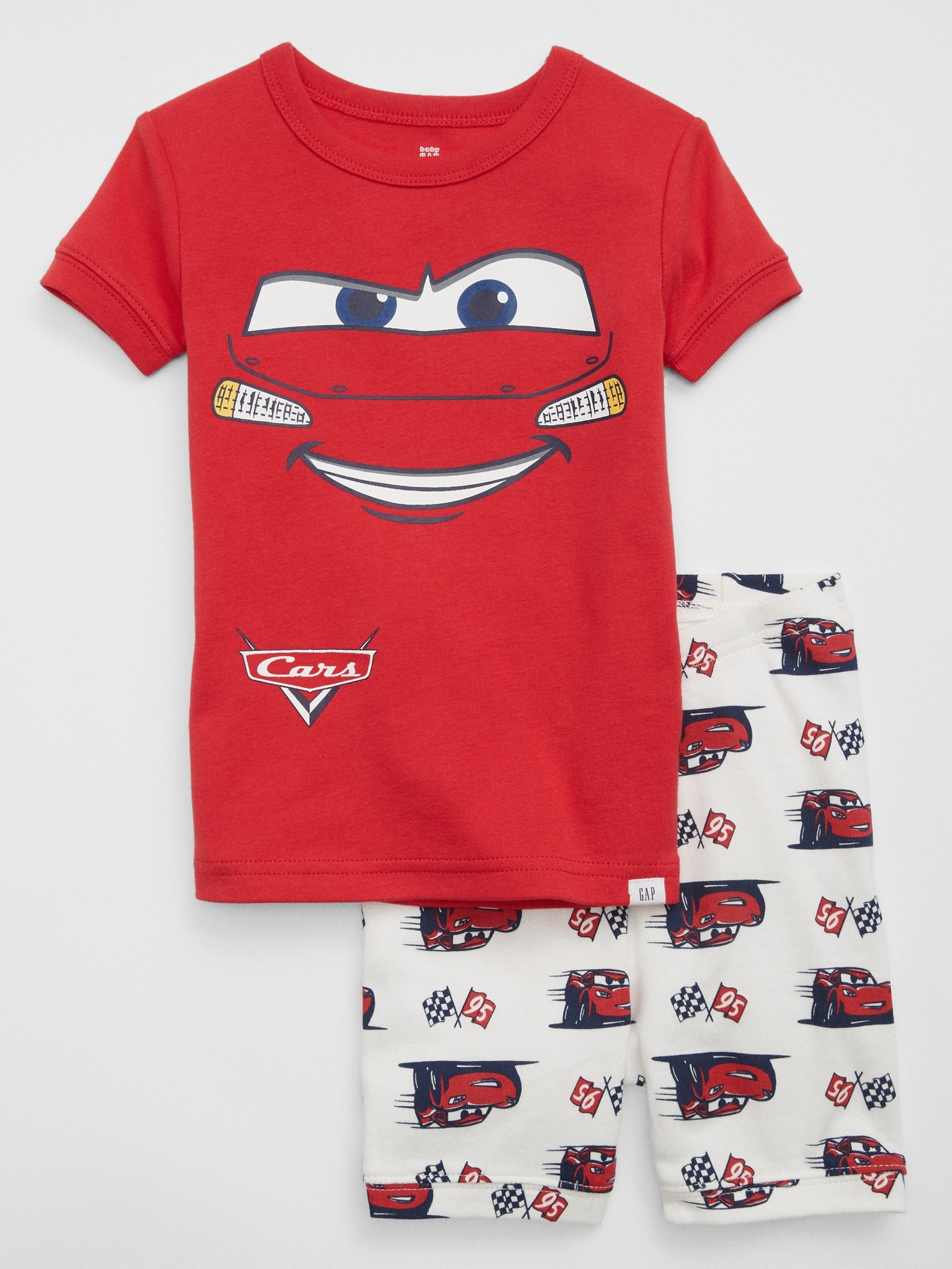 NEW BABY GAP Kids x DISNEY CARS  McQueen Short Sleeve PJ Pajama Set 2T 2  $30 