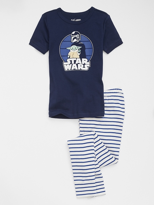 View large product image 1 of 1. GapKids &#124 Star Wars&#153 The Mandalorian 100% Organic Cotton PJ Set