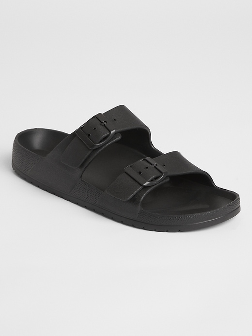 Two-Strap Buckle Sandals