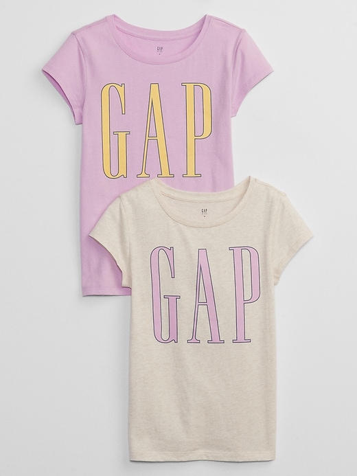 View large product image 1 of 1. Kids Gap Logo T-Shirt (2-Pack)