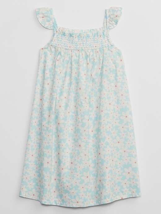 Image number 3 showing, Toddler Smocked Print Dress
