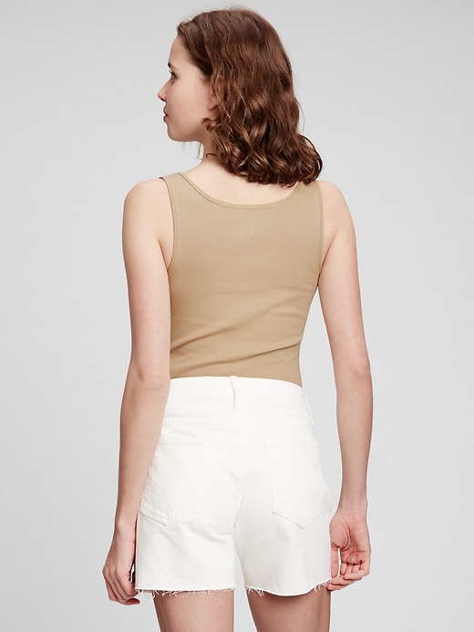 Print Ribbed Gap Logo Tank Top Gap Factory