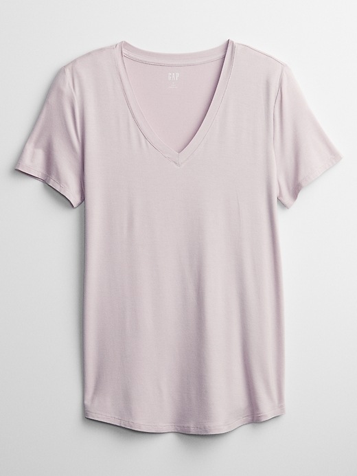 Image number 3 showing, Luxe V-Neck T-Shirt
