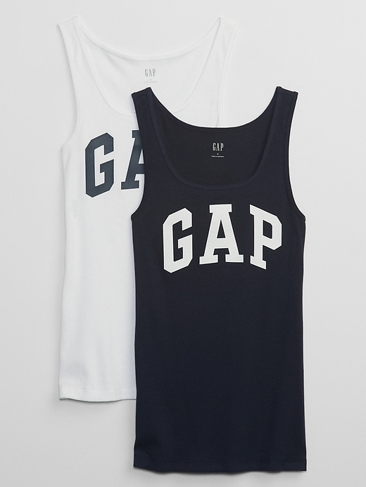 Image number 1 showing, Gap Logo Ribbed Tank Top (2-Pack)