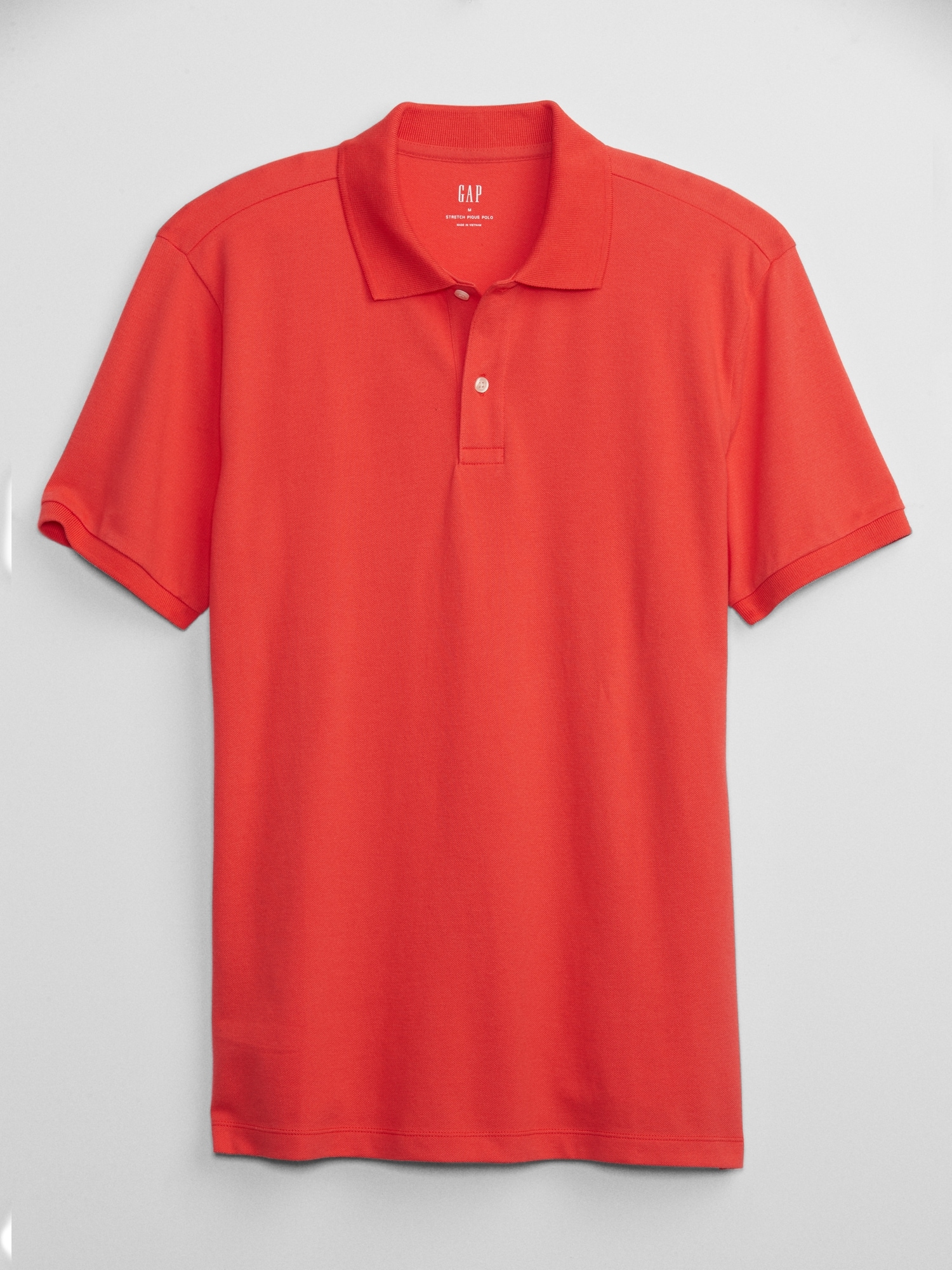 gap stretch pique polo
