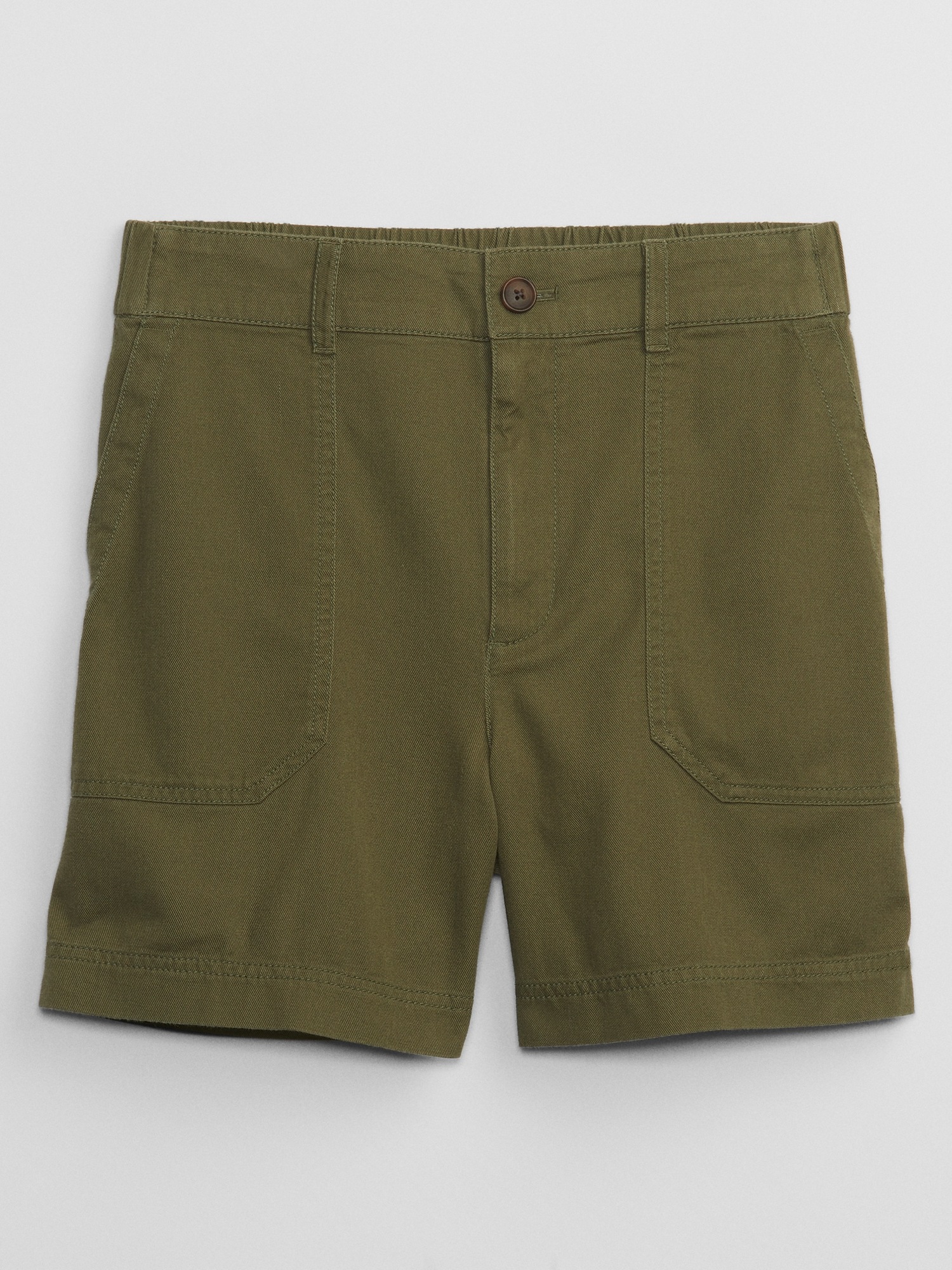 gap girlfriend khaki shorts