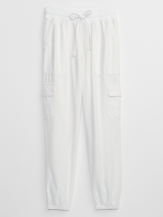 Image number 3 showing, Linen-Rayon Utility Joggers