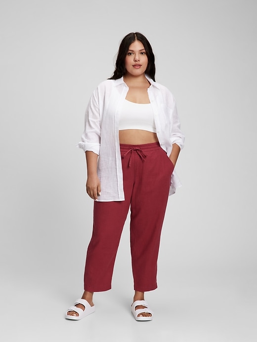 Image number 1 showing, Linen Easy Pants with Washwell