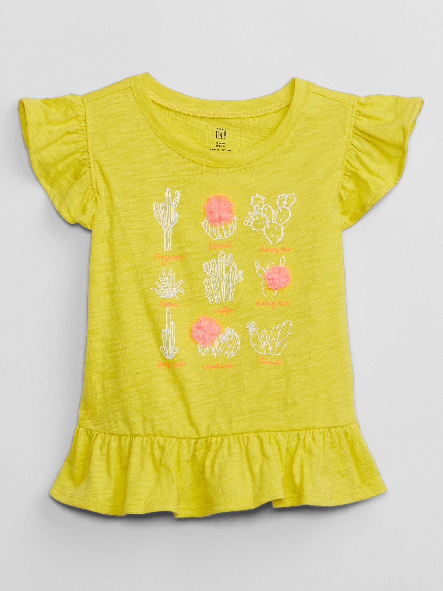 Toddler 3D Graphic Peplum TShirt Gap Factory