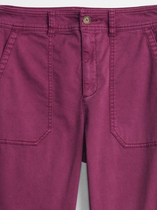 Image number 4 showing, High Rise Girlfriend Utility Khakis with Washwell