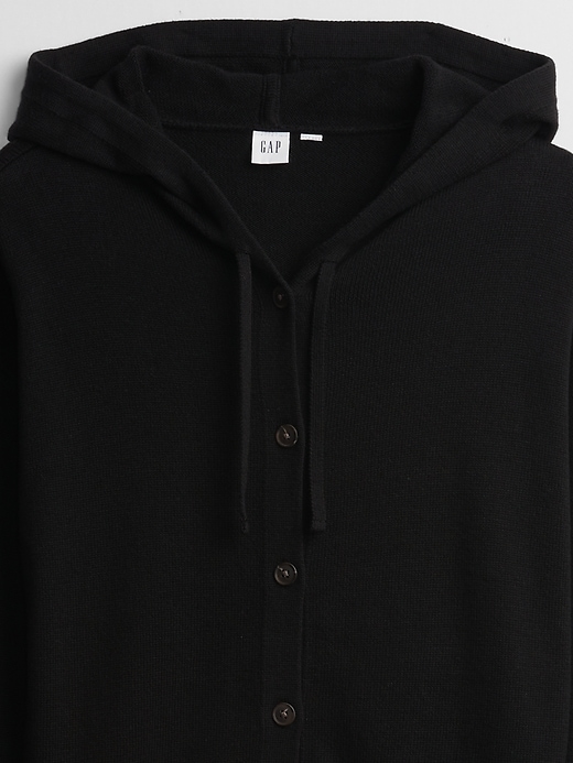 Image number 4 showing, Hoodie Button-Front Cardigan