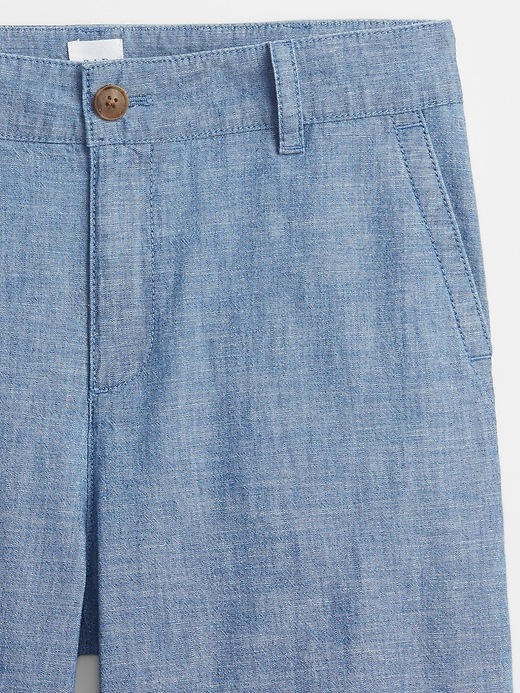 Image number 4 showing, 9" Chambray Bermuda Shorts with Washwell