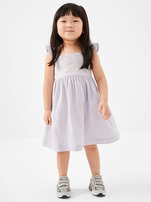 Toddler Gauze Flutter Dress